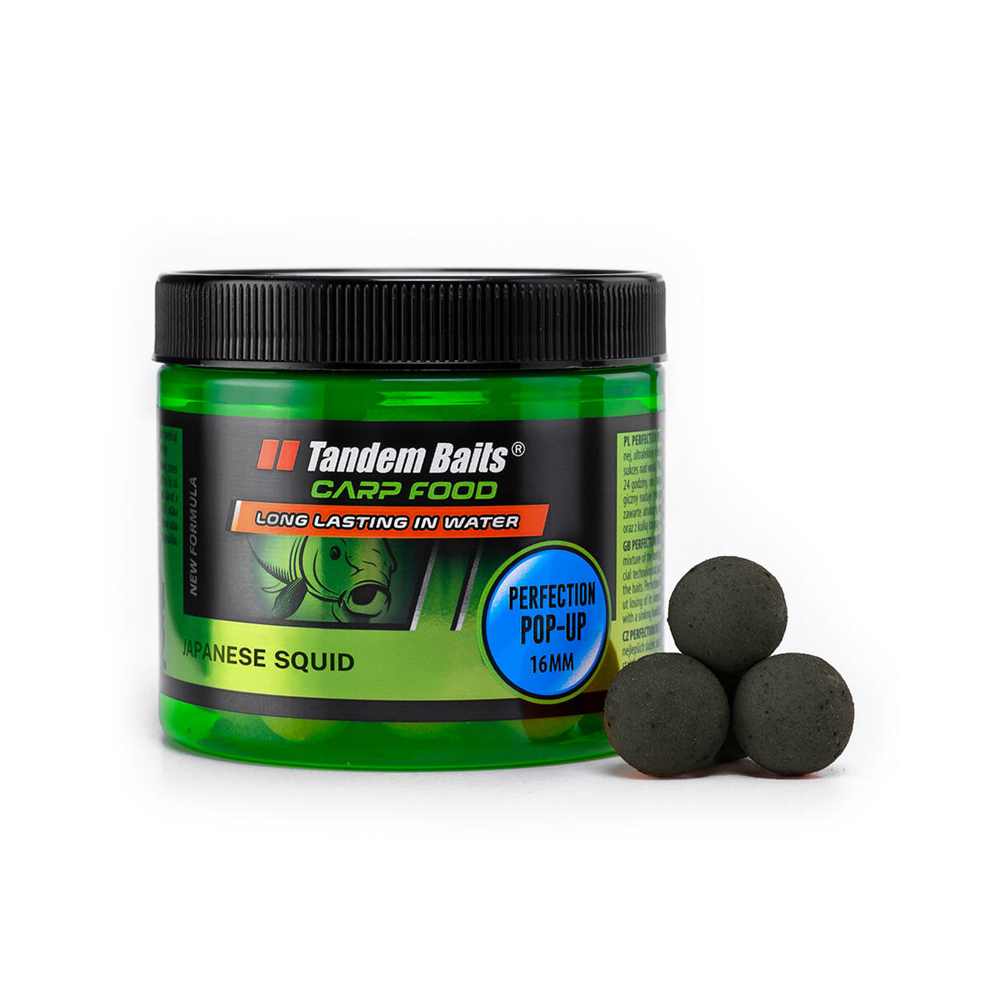 TANDEM BAITS Plovoucí boilies Carp Food Perfection Japonská Oliheň 16mm 70g