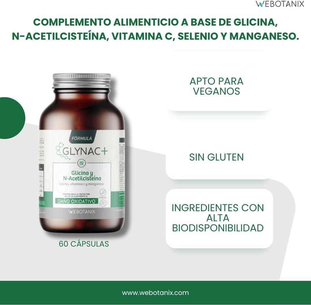 Fórmula GlyNAC+ com NAC, Glicina, Vitamina C e Selénio – 60 cápsulas 7/7