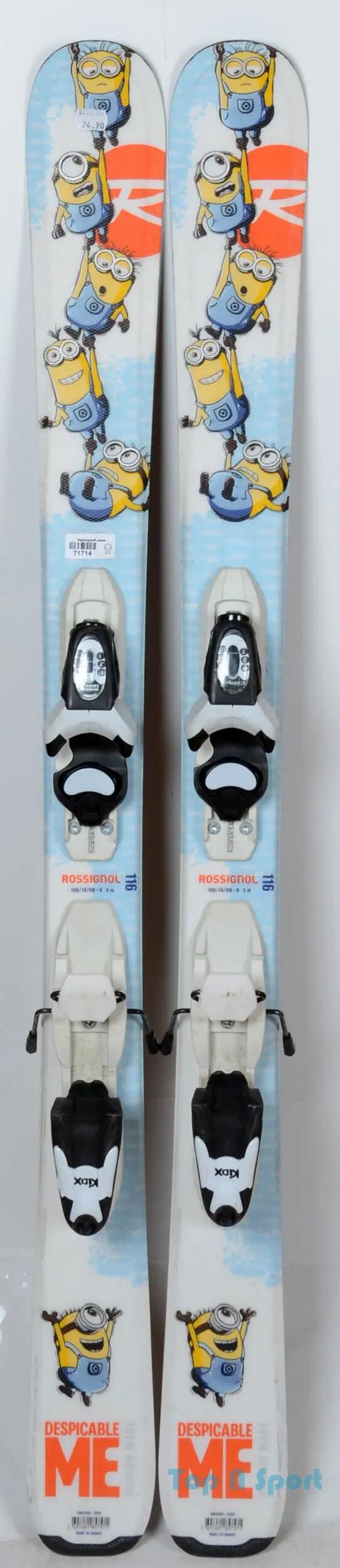RECONDITIONNE - Skis junior Rossignol MINIONS - BON 2/3