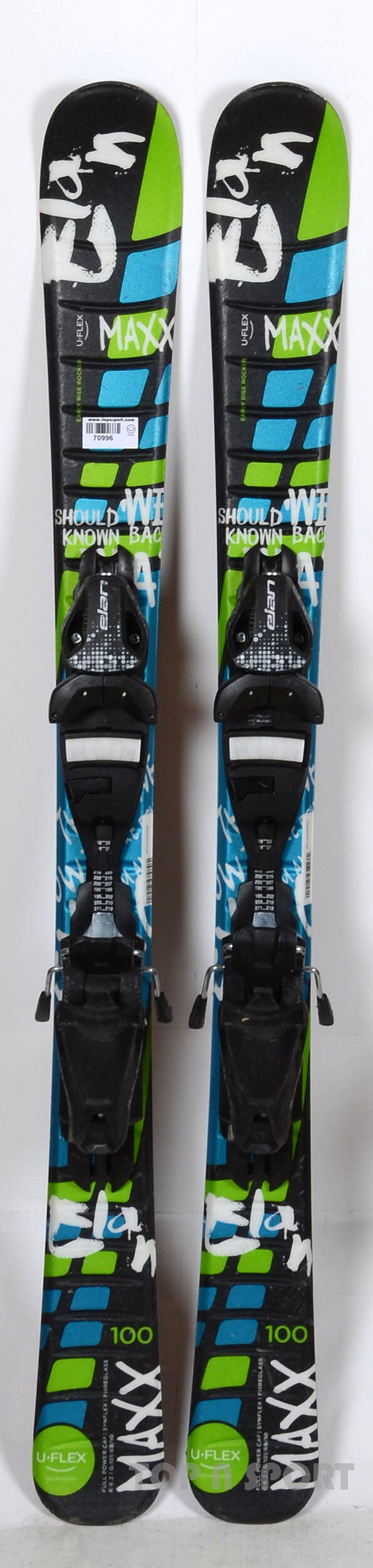 RECONDITIONNE - Skis junior Elan MAXX QT - BON 2/5