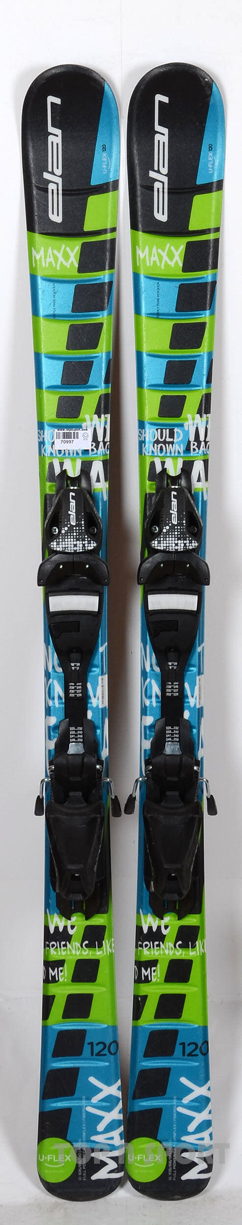 RECONDITIONNE - Skis junior Elan MAXX QT - BON 4/5