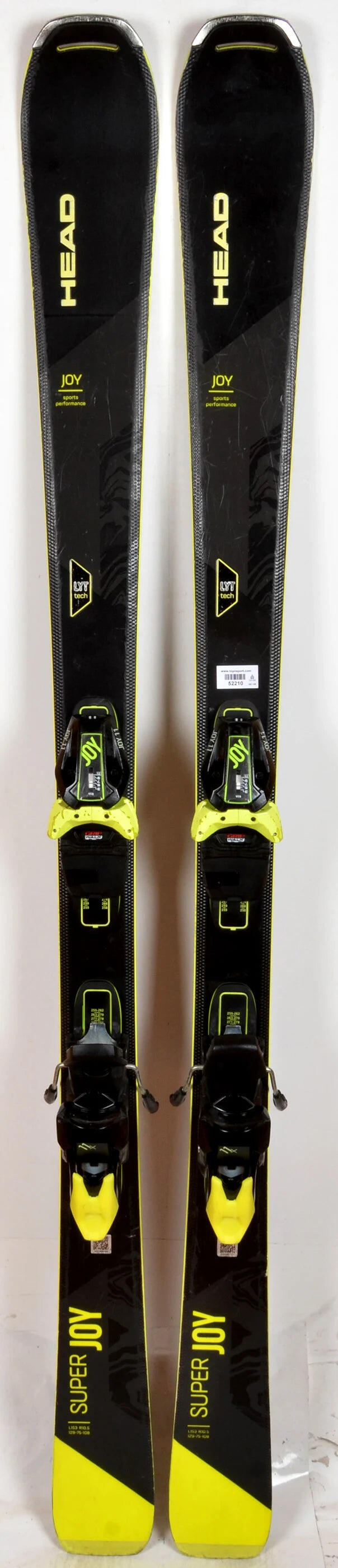 REONDITIONNE - Skis Head SUPER JOY black / yellow - CORRECT 3/4