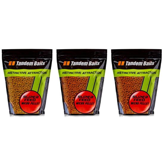 Micro-pellet karpiowy SuperFeed 2 mm / 1 kg – Zestaw Owocowy (3 sztuki)
