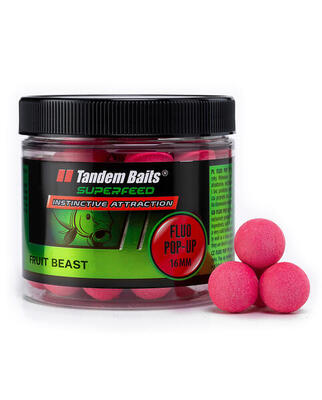 Superfeed fluo pop-up boilies fruit beast 16mm 70g