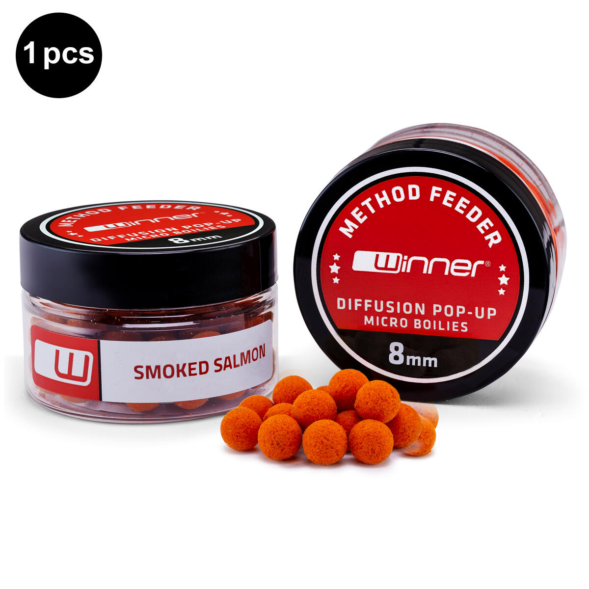 Przynęty do metody Diffusion Micro Boilies 8mm/20g Wędzony Łosoś