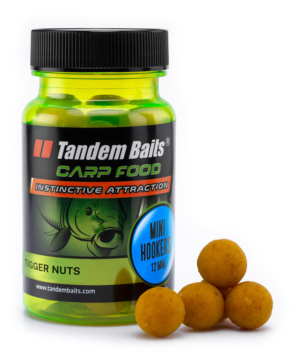 TANDEM BAITS Chytací boilies Carp Food Perfection Tygří ořech 12mm 50g