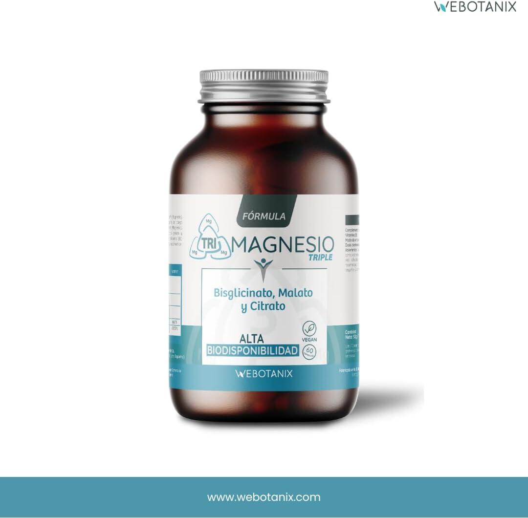 WeBotanix Triple Magnesio Fórmula 60 capsulas 7/7