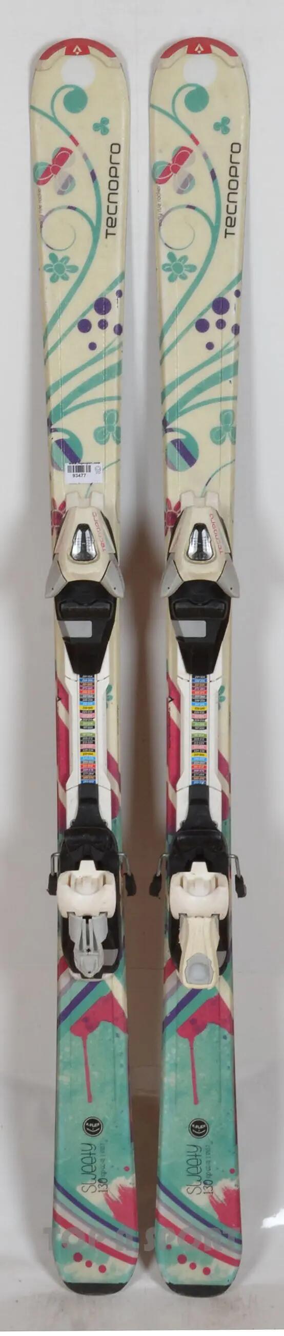 RECONDITIONNE - Skis junior Tecno Pro SWEETY Girl white - BON 4/5