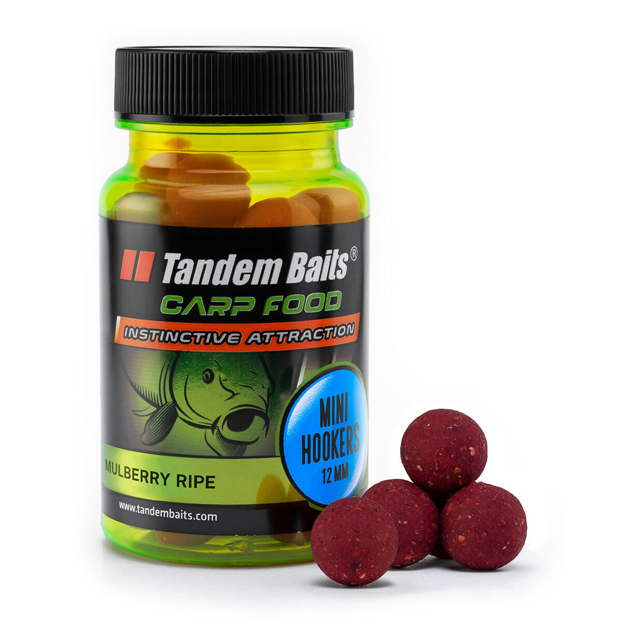 TANDEM BAITS Chytací boilies Carp Food Perfection Zralá Moruše 12mm 50g