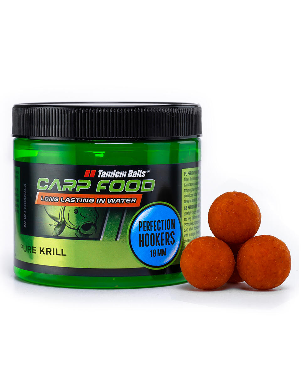 Chytací boilies Carp Food Perfection Čistý Krill 18mm 120g 1/6