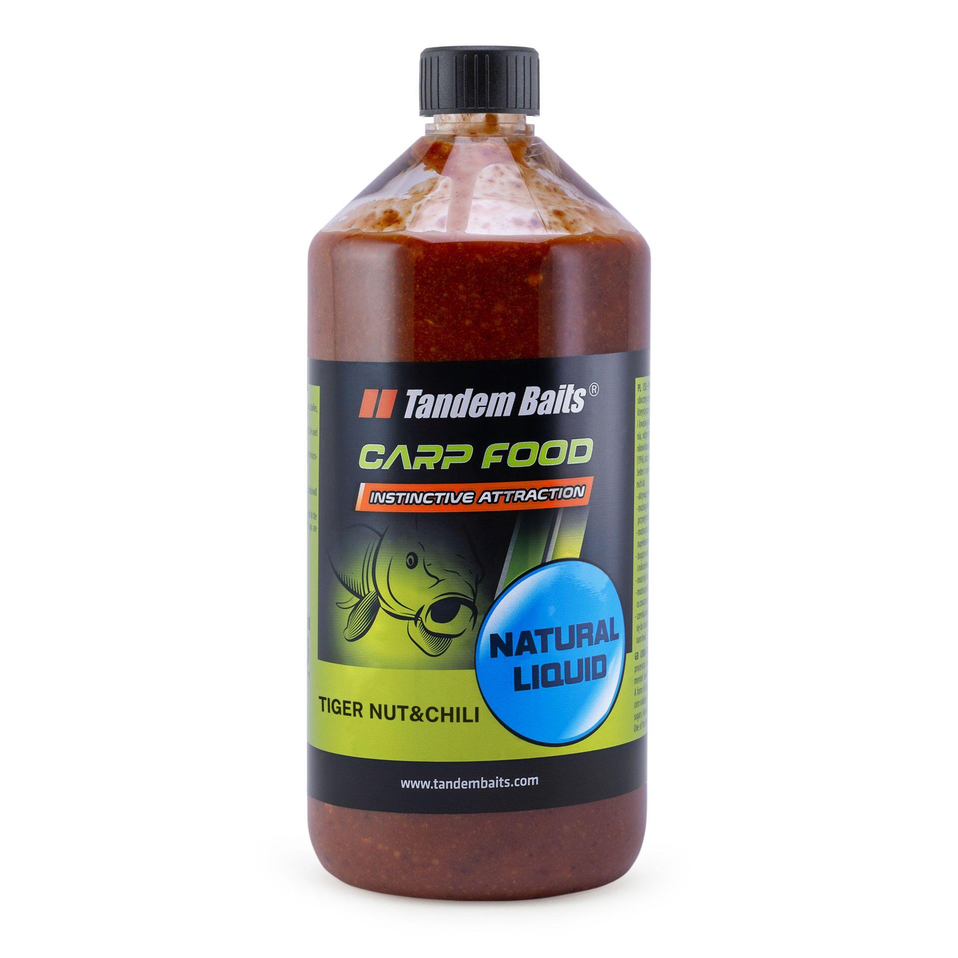TANDEM BAITS Tekutá potrava Natural Carp Food Tygří ořech & Chili 1000ml