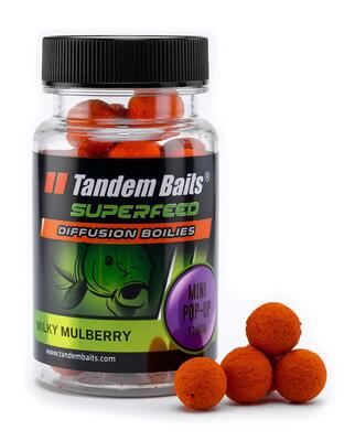 Superfeed diffusion pop-up mini boilies milky mulberry 12mm 30g