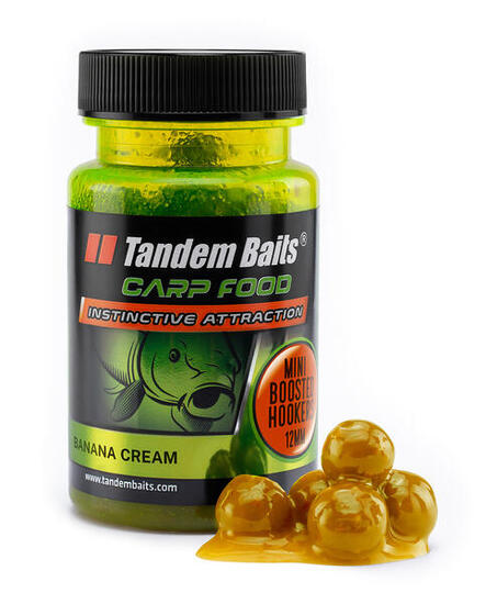 Mini kulki haczykowe Carp Food Boosted Hookers 12mm/50g Bananowy Krem