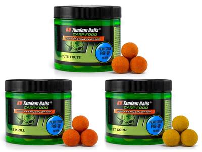 Carp food perfection pop-up boilies mix no 2 3-pack set 16mm/70g