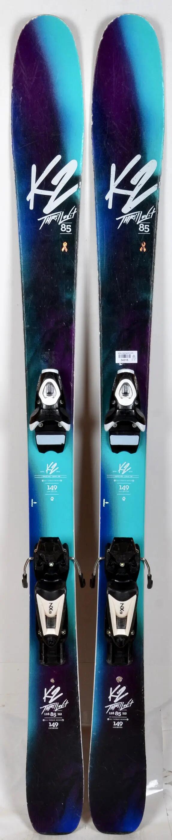 RECONDITIONNE - Skis K2 THRILLUVIT 85 - BON 2/2