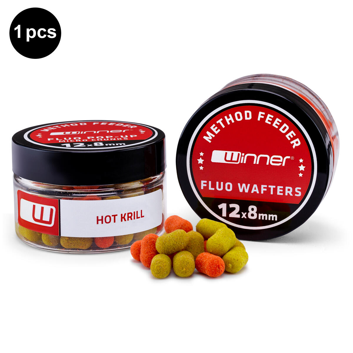 Wafters Fluo Method/Feeder Baits Red Krill 20g 2/7