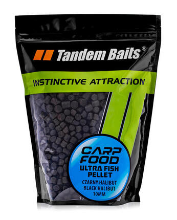Pellet Carpe Carp Food Black Halibut 10mm 1kg