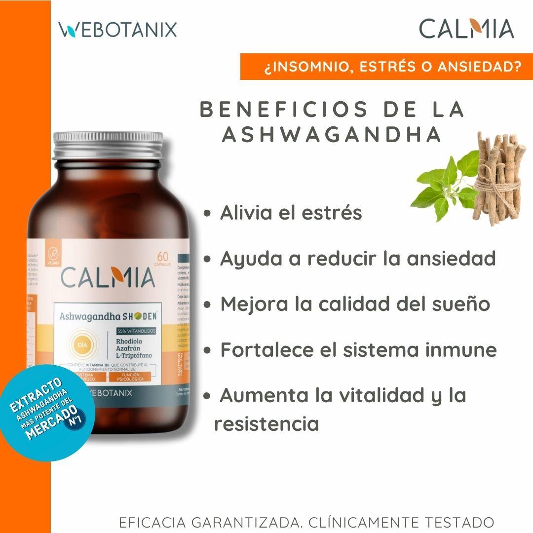 Calmia Day com Shoden® Ashwagandha, Açafrão e Rhodiola – 60 Cápsulas 4/6