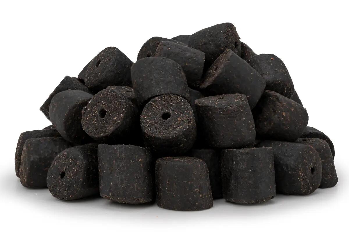 Carp Food Drilled Haken Pellet Black Halibut 12mm 1kg 2/4