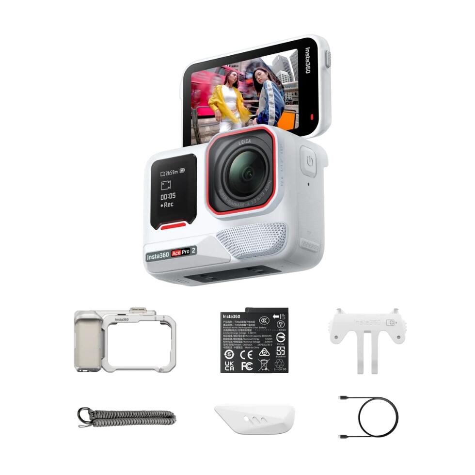 Action Camera Videocamera Insta360 Ace Pro 2 Bianco Xplorer Bundle 6/6