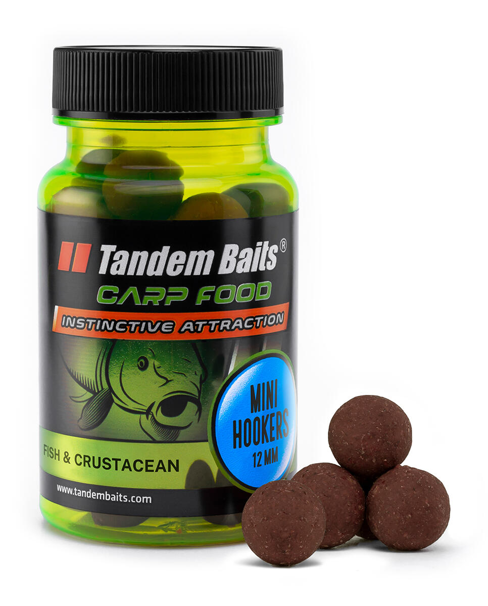 TANDEM BAITS Chytací boilies Carp Food Perfection Ryba & Škeble 12mm 50g