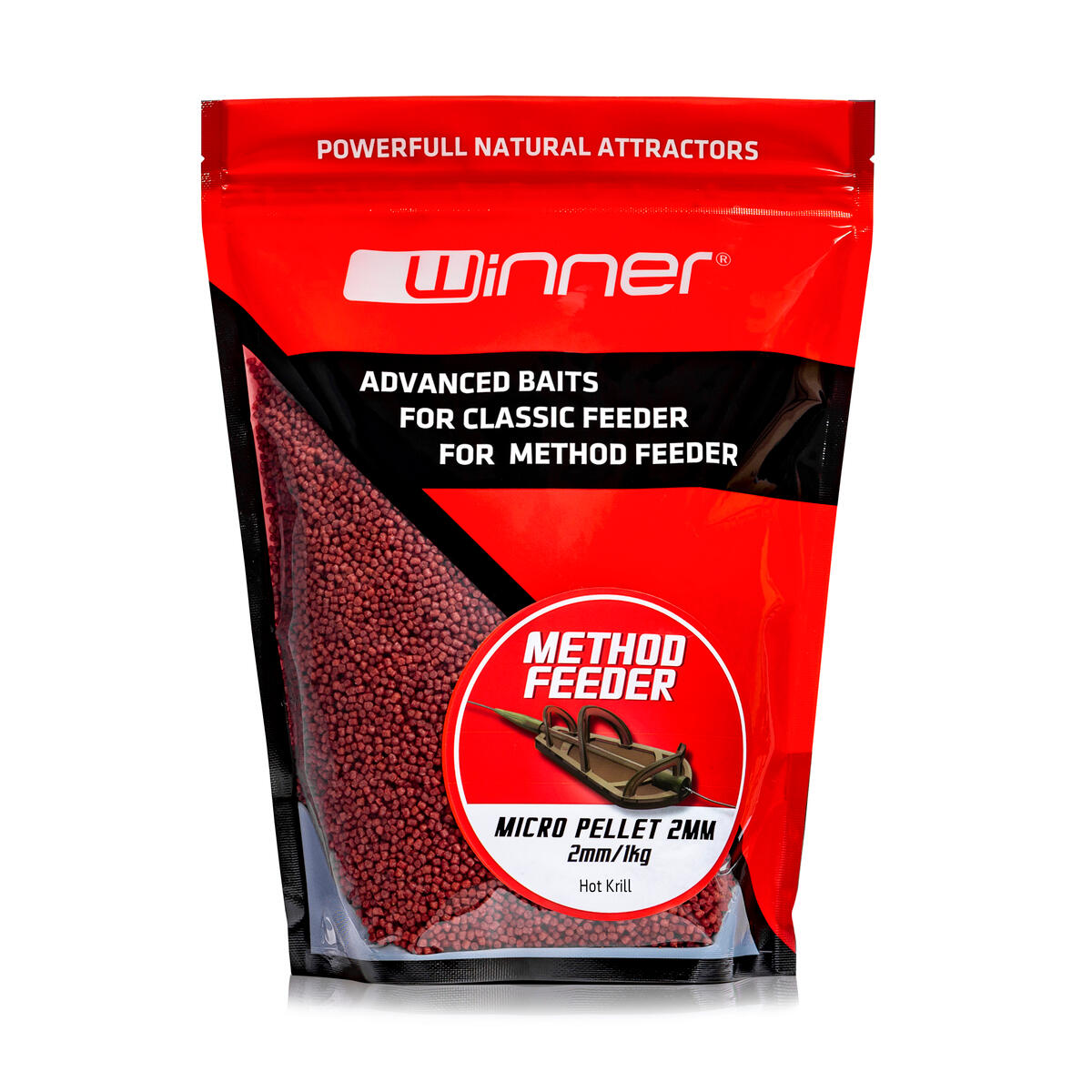 TANDEM BAITS Pelety Method/Feeder Winner Red Krill 2mm 1kg