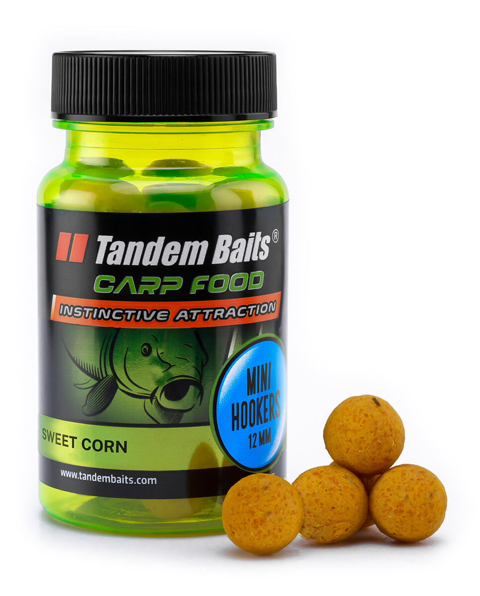 TANDEM BAITS Chytací boilies Carp Food Perfection Sladká kukuřice 12mm 50g