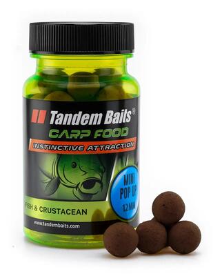 Carp food perfection mini pop-up boilies vis & schelpdier 12mm/30g