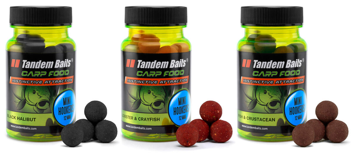 TANDEM BAITS Chytací boilies Carp Food Perfection Rybí Mix 12mm 50g 3ks