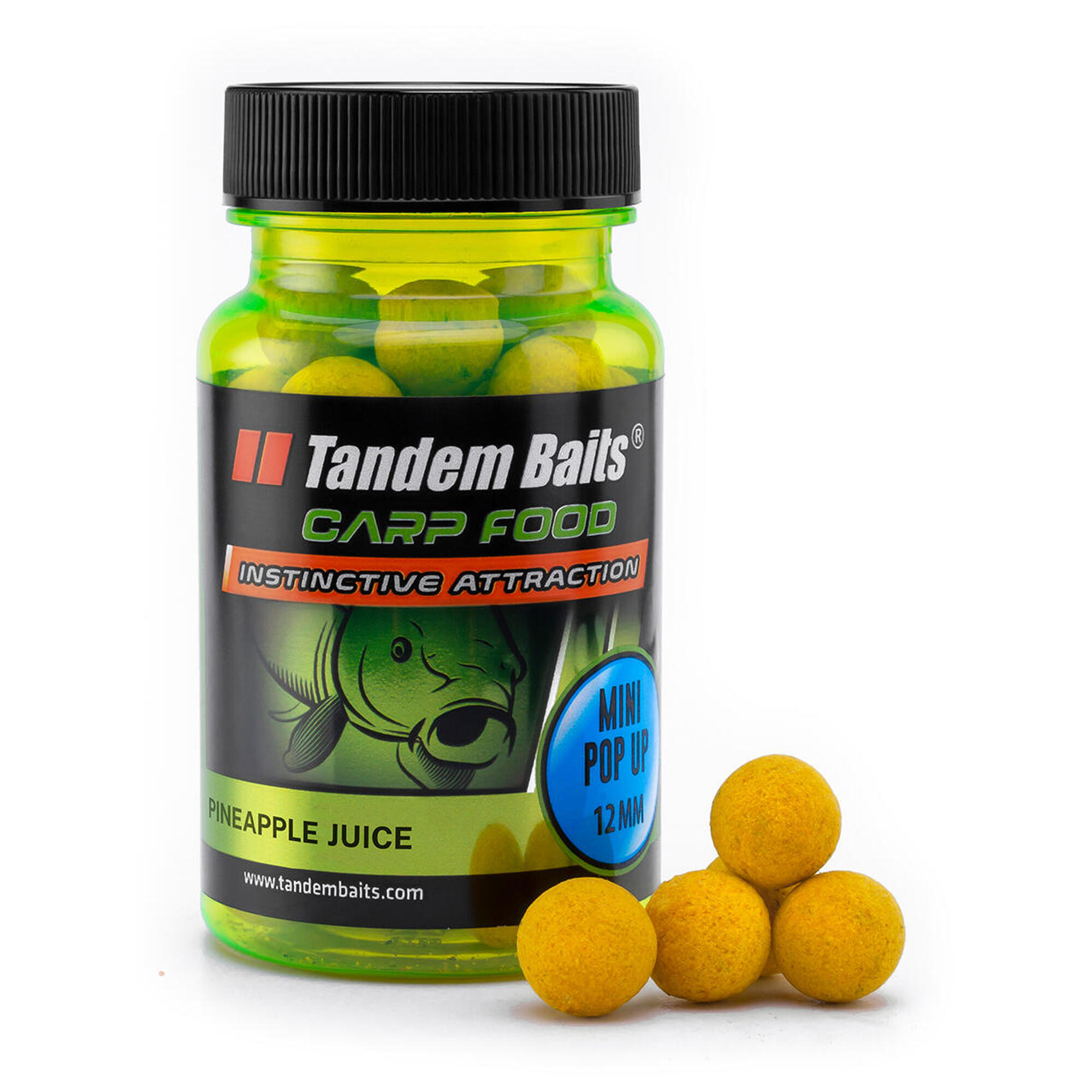 TANDEM BAITS Plovoucí boilies Carp Food Perfection Mini Ananas 12mm 30g