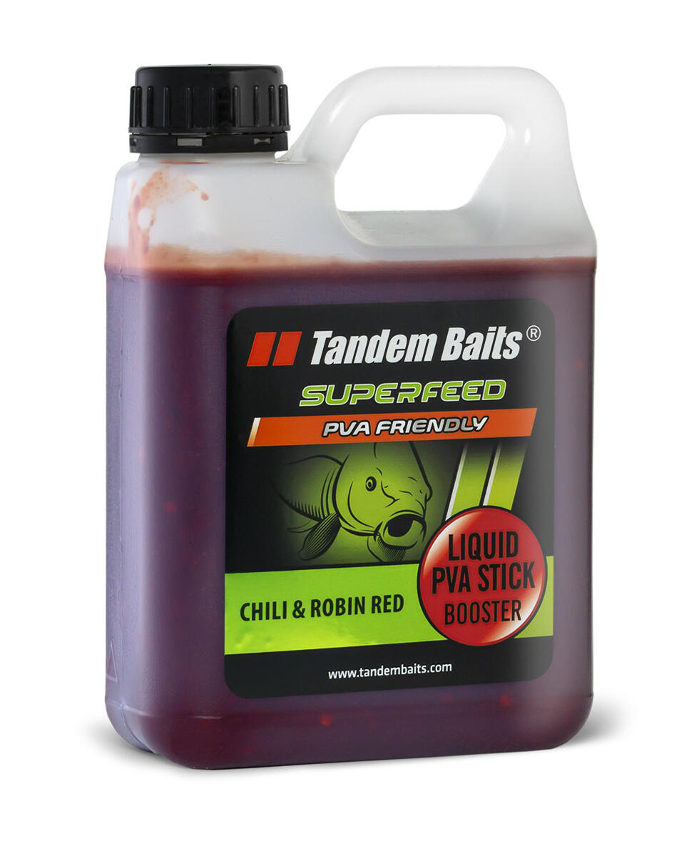 TANDEM BAITS Booster do PVA SuperFeed Liquid Carp Chili & Robin Red 1000ml
