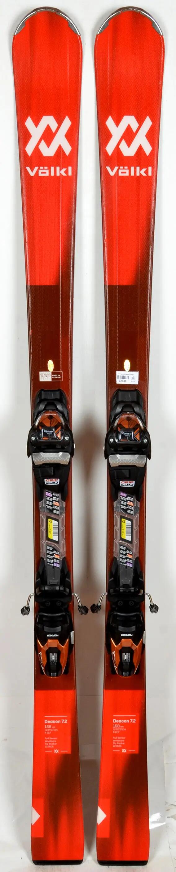 REONDITIONNE - Skis Völkl DEACON 7.2 RED 23 - CORRECT 1/1