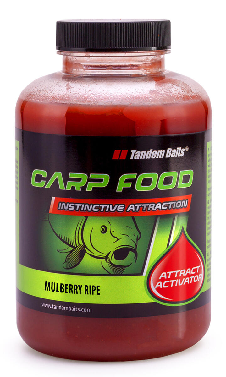 TANDEM BAITS Attract Activator Carp Food Zralá Moruše 500ml