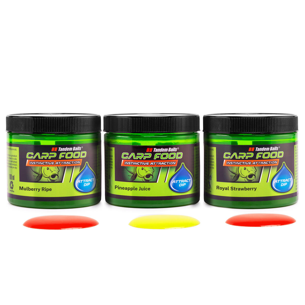 TANDEM BAITS Dip Carp Food Attract Ovocný Mix 100ml 3ks