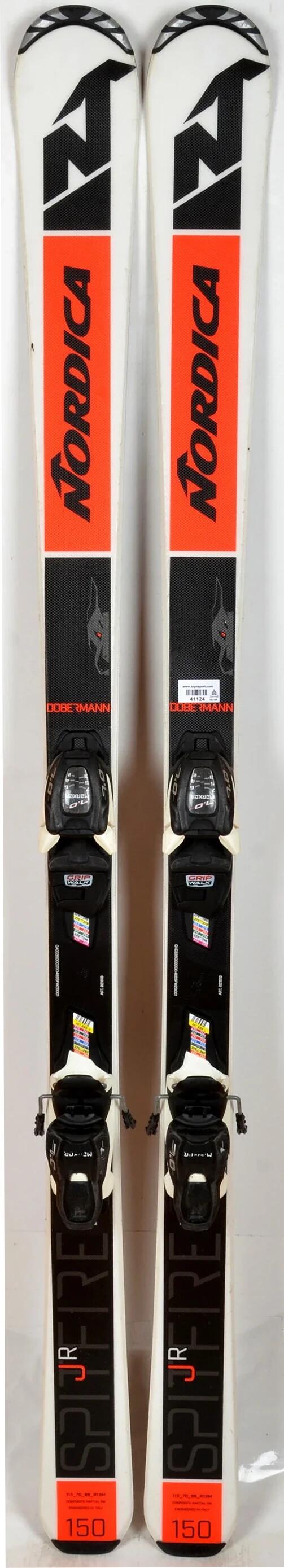 RECONDITIONNE - Skis junior Nordica SPITFIRE JUNIOR black - BON 2/3