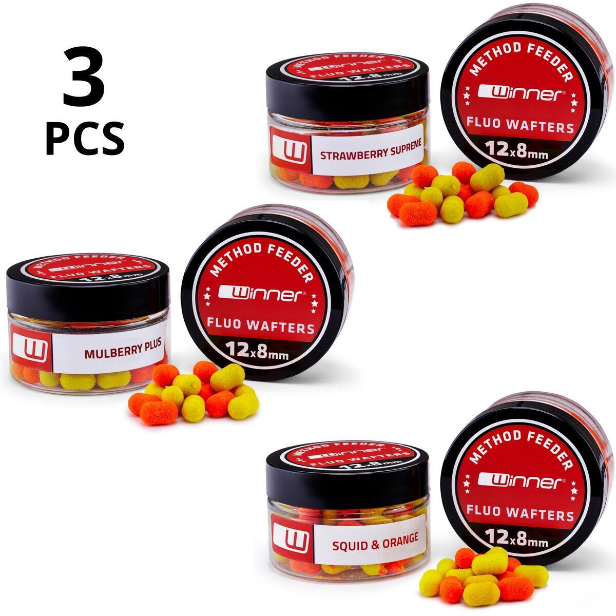 Wafters Fluo Method/Feeder Baits Frutta Mix 20g Set da 3 2/7