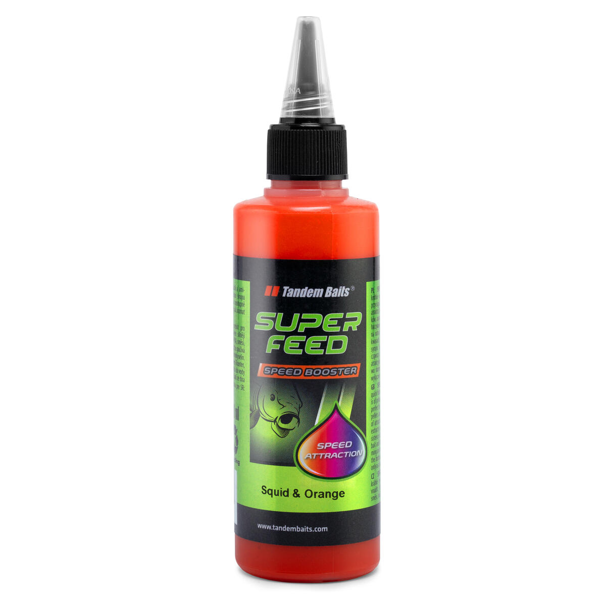 TANDEM BAITS Booster SuperFeed Speed Oliheň & Pomeranč 100ml