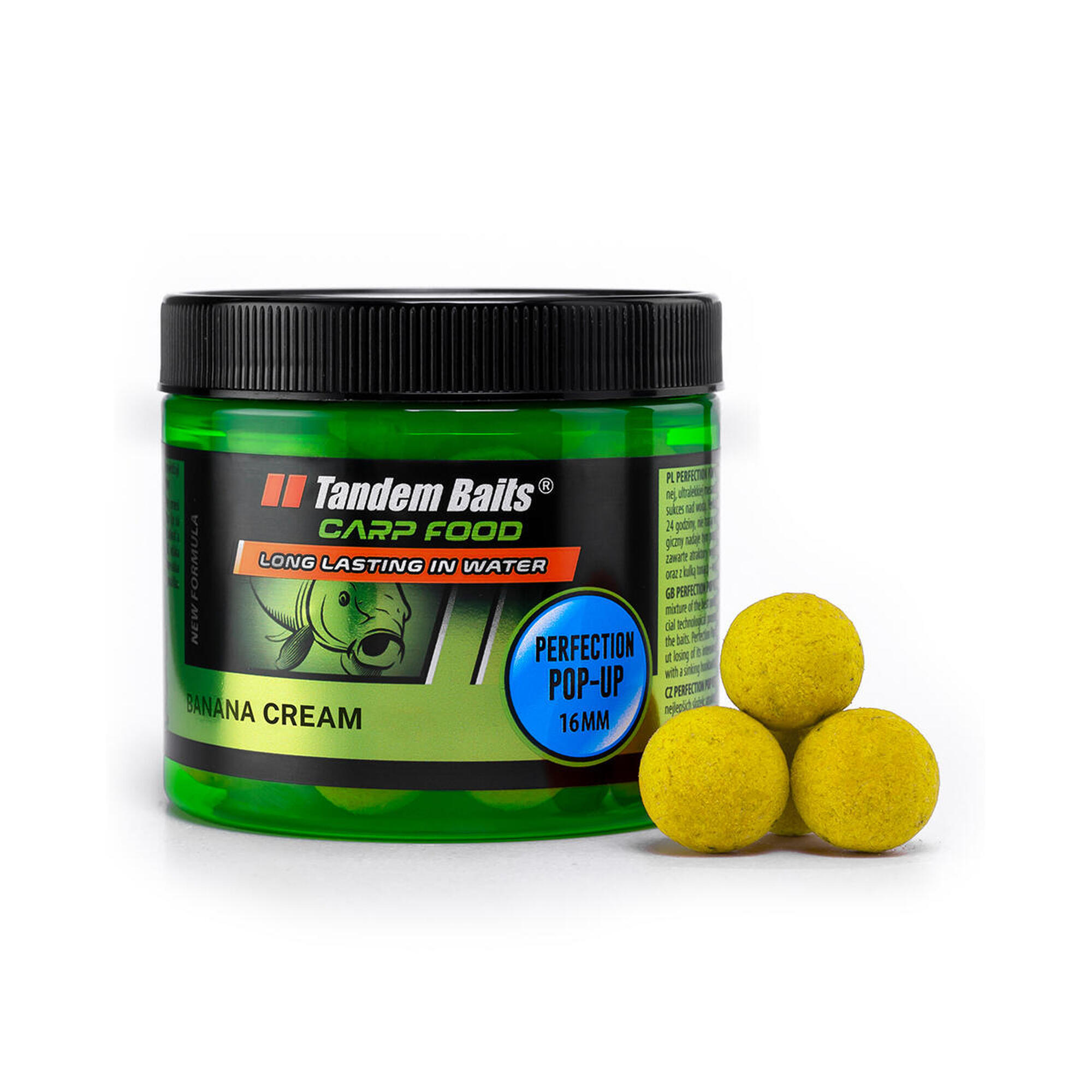TANDEM BAITS Plovoucí boilies Carp Food Perfection Banán 16mm 70g