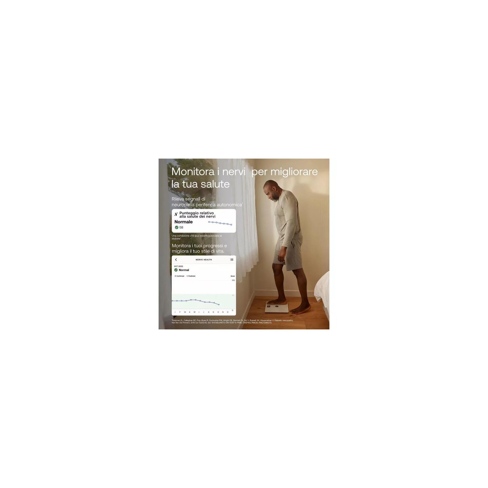 Cantar Wi-Fi pentru analiza corporala completa Withings Body Comp, Alb