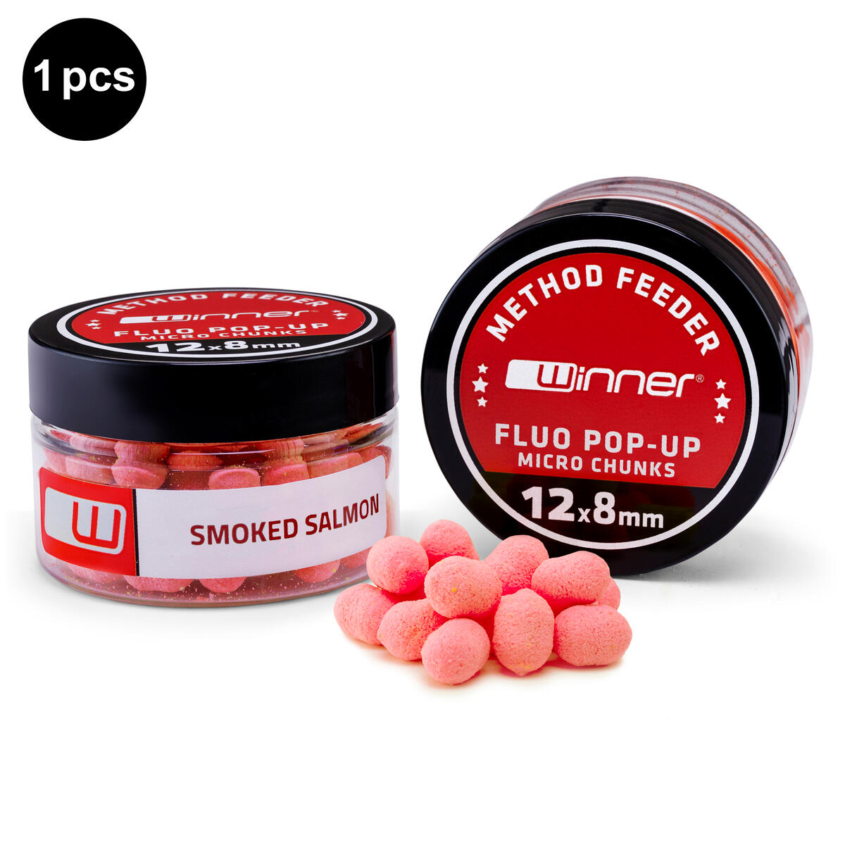Mikro Fluo Chunks przynęty do metodyWędzony Łosoś