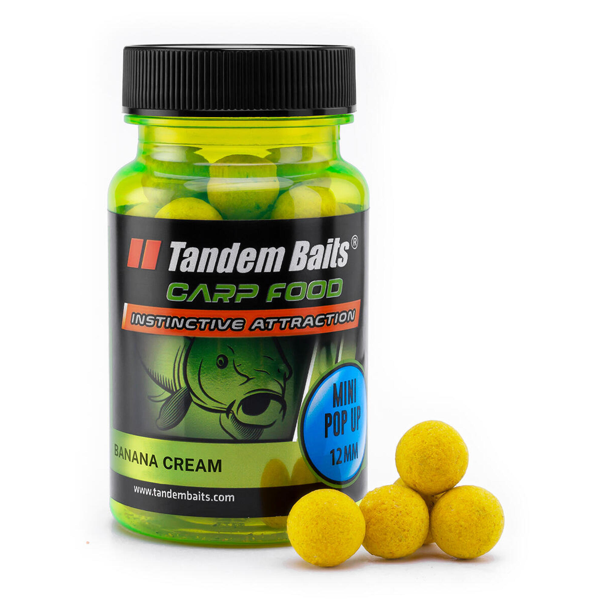 TANDEM BAITS Plovoucí boilies Carp Food Perfection Mini Banán 12mm 30g