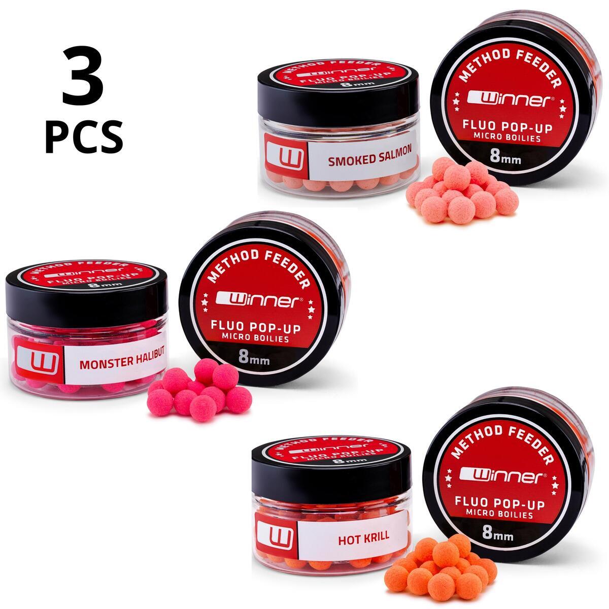 Mini Pop-Up Method/Feeder Flavor Mix Pesce 8mm/20g Set da 3 2/7