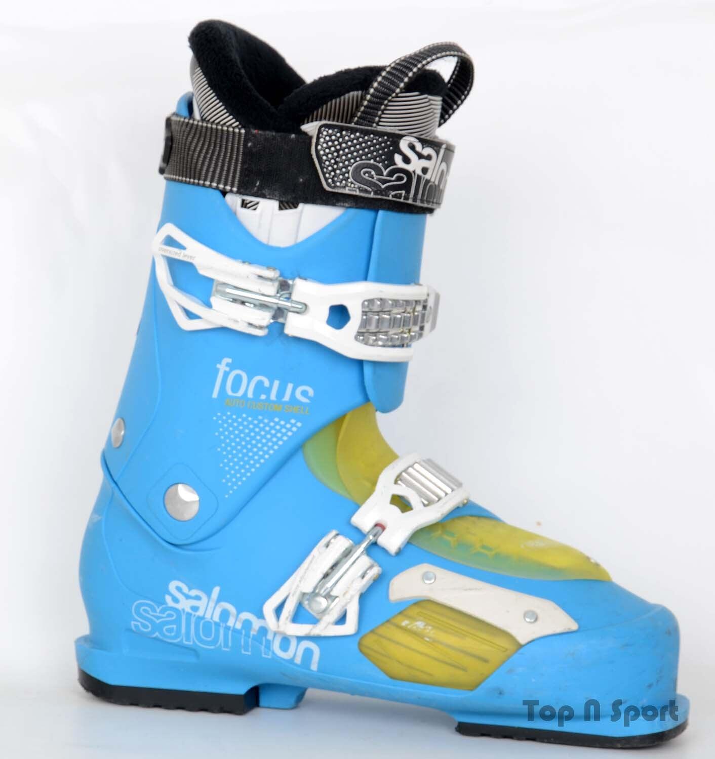 SALOMON RECONDITIONNE - Salomon FOCUS BLUE/YELLOW - chaussures de ski d'occasion - BON