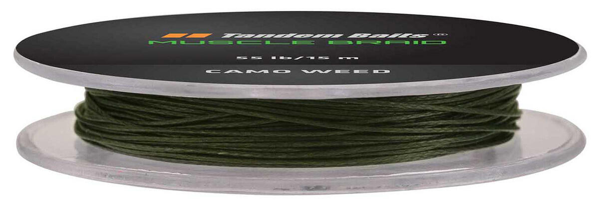 Plecionka przyponowa Muscle Braid 15 m / 55lb Zarośla Kamuflaż