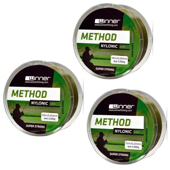 Filo Method Nylonic 0.203mm/150m Set da 3