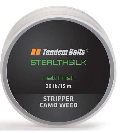 Plecionka przyponowa Stealth Silk Stripper Zarośla Kamuflaż 15m/30 lb
