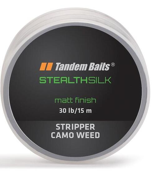 Plecionka przyponowa Stealth Silk Stripper Zarośla Kamuflaż 15m/30 lb