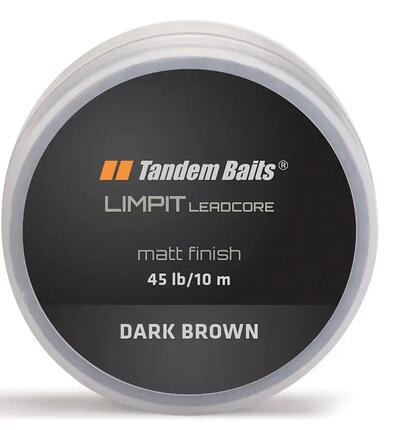 Plecionka przyponowa Limpit Leadcore 45 lb / 10 m Ciemny Brąz