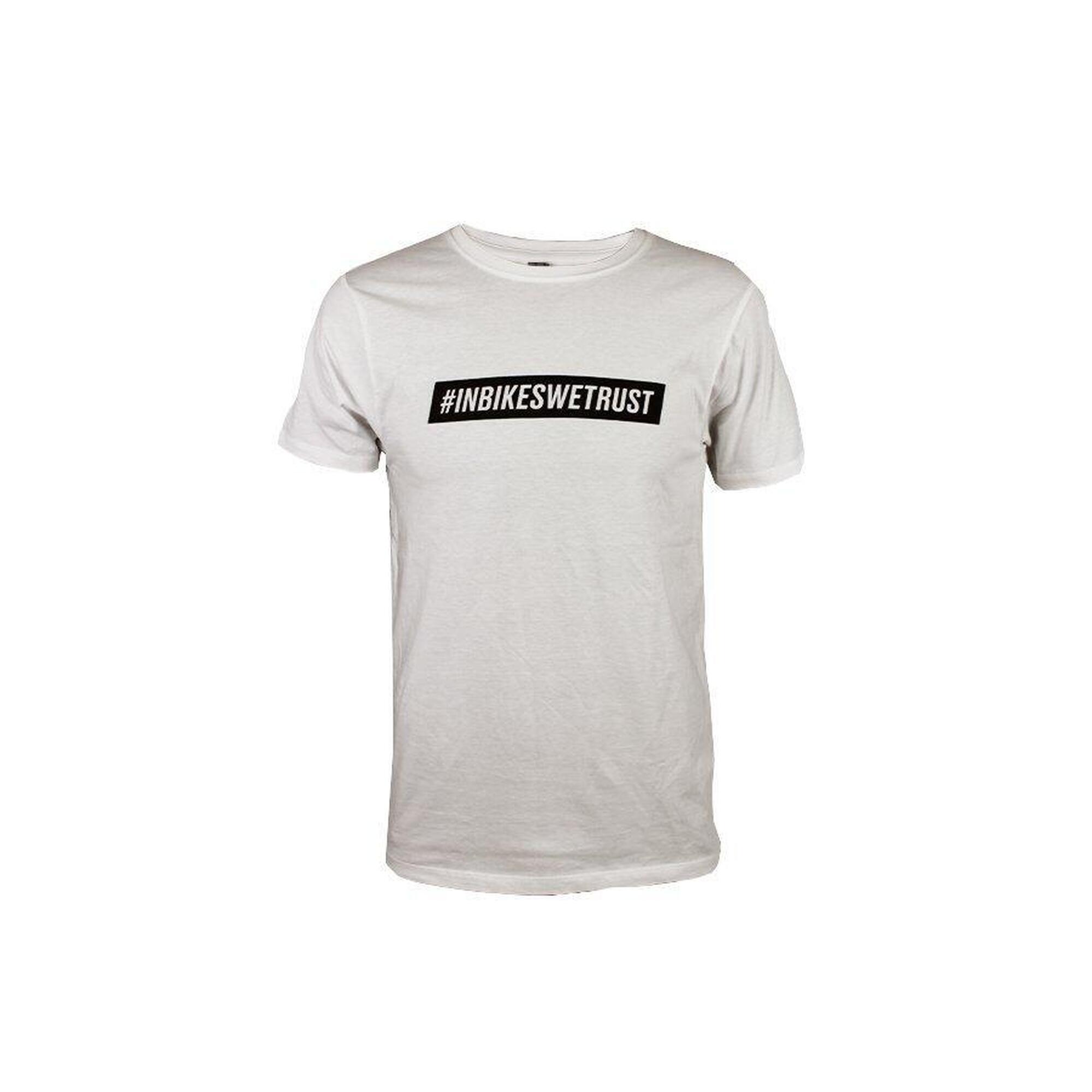 Santafixie - T-shirt #inbikeswetrust Limited Edition - Blanc - T-shirt Manches Courtes - Blanc - Decathlon