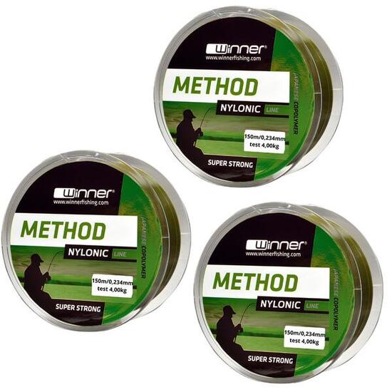 Filo Method Nylonic 0.234mm/150m Set da 3